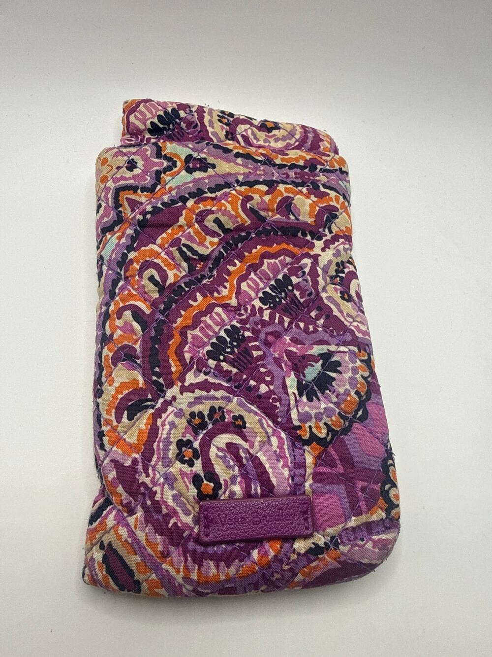Vera Bradley Double Eyeglass Case Dream Tapestry Purple Paisley Retired